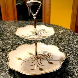 Vintage Lefton China tidbit stand